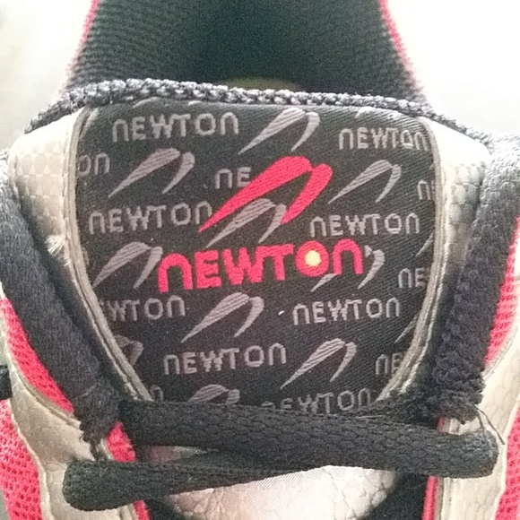 Newton Running Sir Isaac Sneaker Shoe 11.5 Red Silver Yellow - Picture 3 of 15